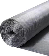 304 Stainless Steel Mesh Window Screen Roll 36" X 200" with Stab Resistant Glove