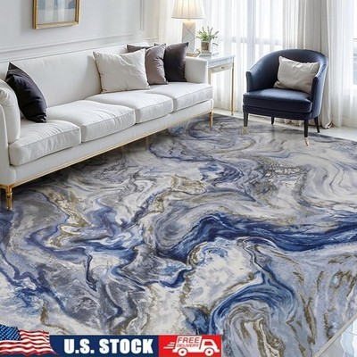 Asymmetrical Pattern Area Rug Soft Comfort Anti-Slip Machine Washable Home Decor