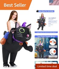Searhmomo Inflatable Costume Cat for Kids Ride On Cat Blow Up Costumes,Funny ...