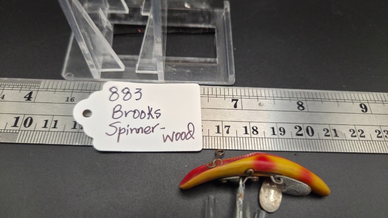 883    Vintage Brooks Spinner Lure,  Old Hardware.