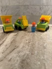 Vintage Fisher Price Little People LIFT AND LOAD DEPOT VEHICLES LOT Of 3