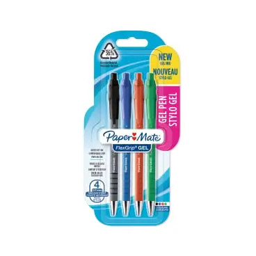 1-12x Paper:Mate Gelschreiber FlexGrip GEL, 4er Blister, sortiert BIS 55% RABATT