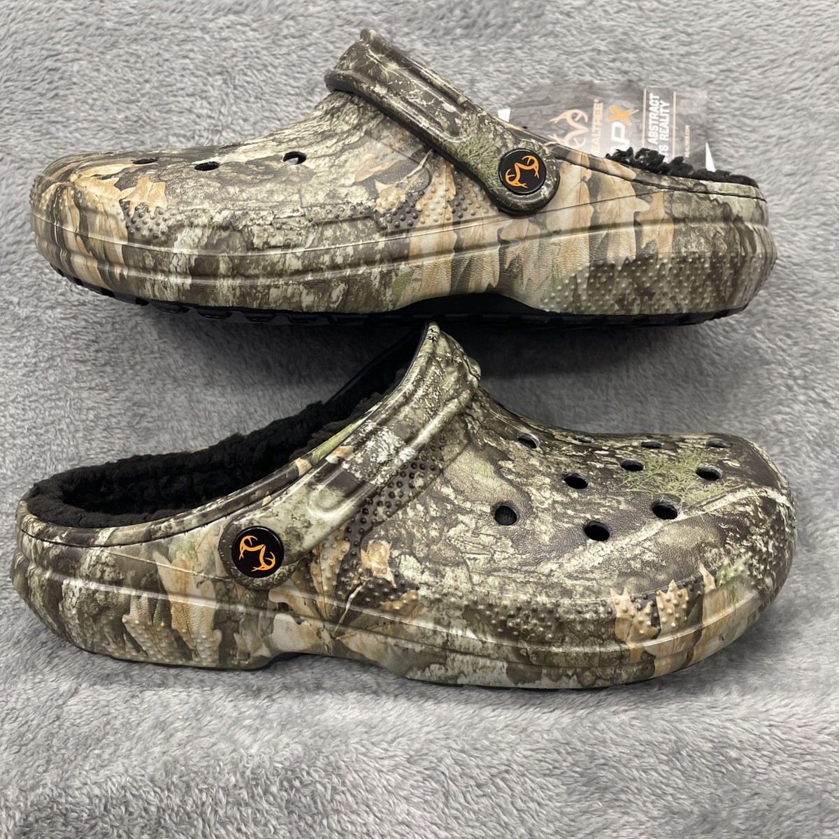 Crocs Realtree APX Lined Classic Camo Clog Mens 8/Womens 10 