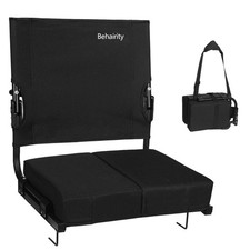 Portable Stadium Seat for Bleachers with Back Support, Wide Padded Bleacher C...