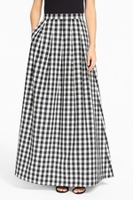 Eliza J Dresses | NWT | Black & White Gingham Maxi Skirt | Size 8 | Cottagecore