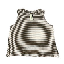 Monrow Muscle Tank Womens XL Sahara Stripe Cl...