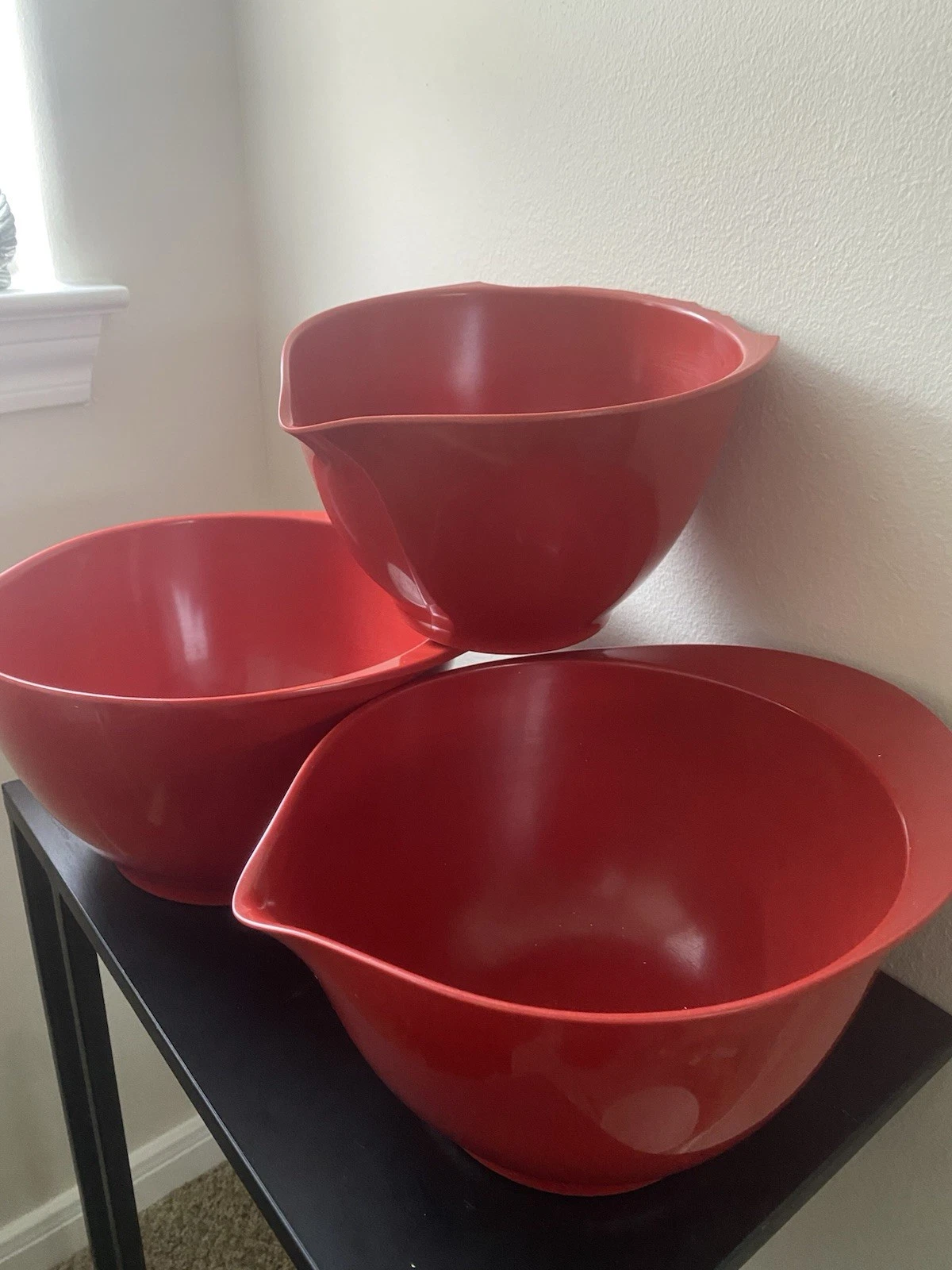 Williams Sonoma Yellow Nesting Mixing Bowls Set Of 3- 2Qt, 3Qt And 4Qt Pre-Owned