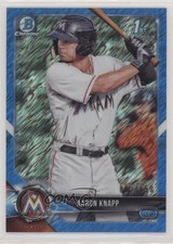 2018 Bowman Chrome Prospects Blue Shimmer Refractor /150 Aaron Knapp #BCP5 05r7