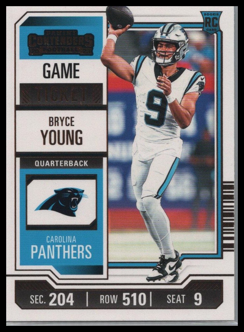 2023 Panini Contenders #15 Bryce Young Game Ticket Bronze