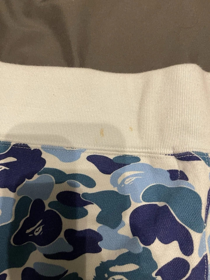 Pantalones cortos deportivos Bape ABC azul camuflaje para hombre talla XL Foto 3 de 4