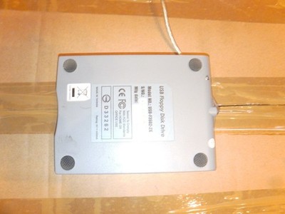 1.44MB USB FLOPPY DISK DRIVE 3.5 WIRED EXTERNAL PORTABLE USB F3502 2X SILVER