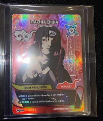 ☆ITACHI☆ Naruto Mythos TCG ITACHI UCHIHA Amaterasu 128/130 V WINNER PROMO