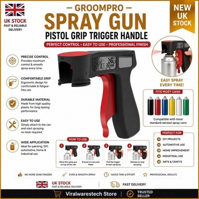 Spritzpistole Pistolengriff Aerosol Farbe Flasche Abzugsgriff Spritzpistole UK