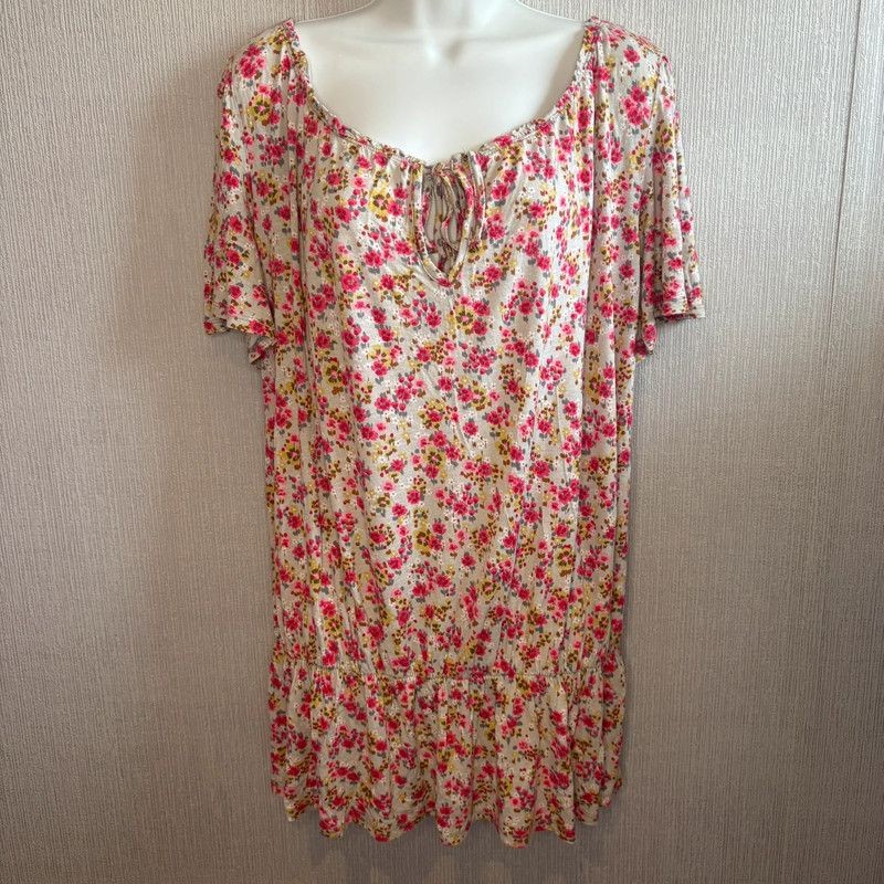 Próxima Blusa Floral Viscosa Talla 12- Manga Corta Estilo Boho