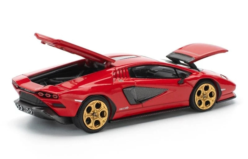 Pop Race PR640259 Lamborghini Countach LPI-800 Rosso 1:64 Diecast Car