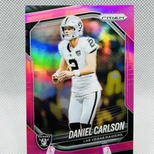 2025 Panini Prizm Daniel Carlson Pink Prizm #271 Las Vegas Raiders NFL