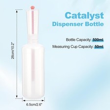 2X Adjustable Volume Dispensing Bottle 500ml Dosing Container Plastic Dosing New