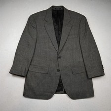 NEW Chaps Ralph Lauren 40S Gray 100 Lambswool Tweed Blazer Jacket Sport Coat