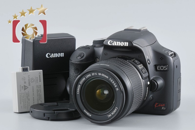Canon Kiss X3 EOS EF-S 18-55mm DSLR IS ⁄ Camera with Lens 500D