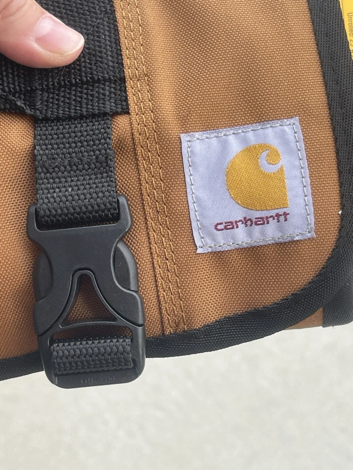 Carhartt 18 Tool Pocket Utility Roll Tool Bag Electrician Brown CT0521 New - Image 3 of 4
