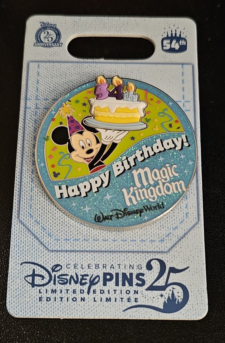 DIsney Pin WDW 2025 Happy Birthday MAGIC KINGDOM 54th Mickey Mouse