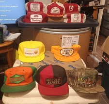 Lot of 10 Big Patch Vintage Trucker Cap Hats by K Products Made in USA