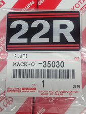 New Genuine 22r Toyota Engine Valve Cover Sticker Decal 4runner Pickup Oem