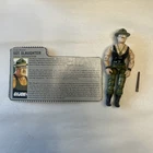 1986 Vintage Sgt Slaughter w/ File Card G.I. Joe Action Figure ALL GREEN CAMO!