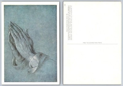 Albrecht Dürer Praying Hands Postcard - Albertina Facsimile Print Vienna Art
