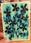 ACEO Watercolor Painting Floral Flowers Art Card Original ATC Collectible Card — photo 1