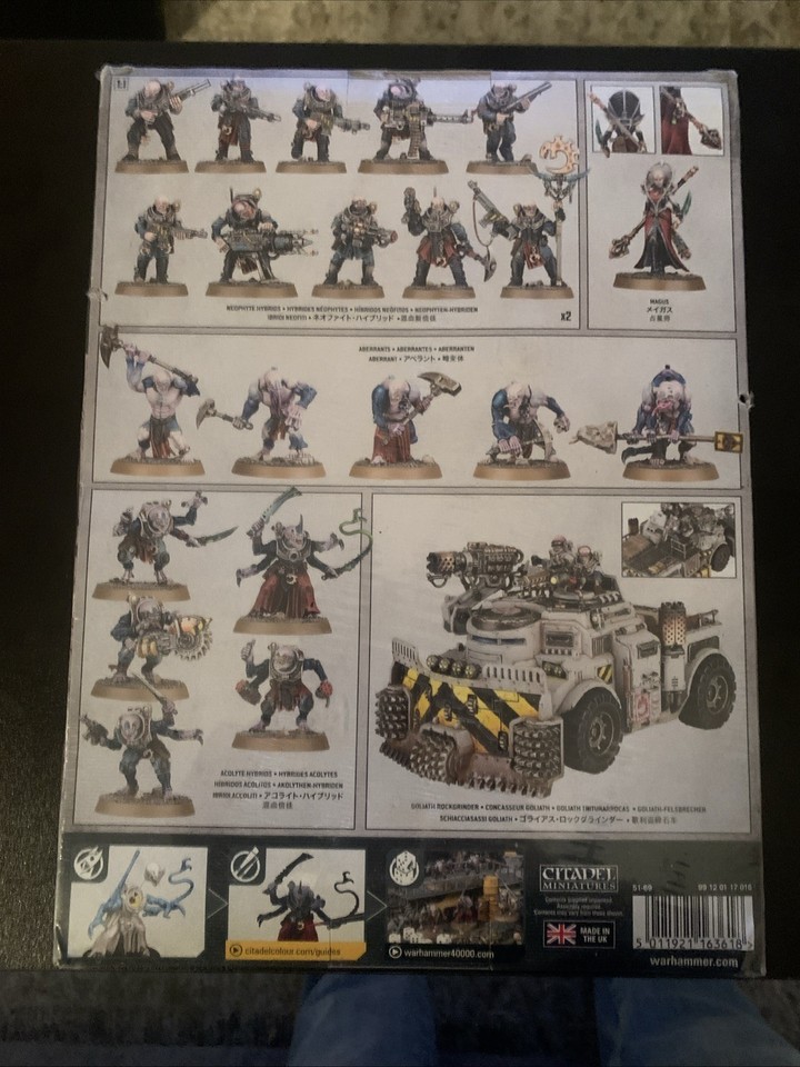 Warhammer 40K Genestealer Cults OOP Combat Patrol Goliath Aberrants ...