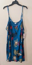 Women's Joyspun Knit Chemise NWT Blue With Cougars And Lace sz 3XL 22-24