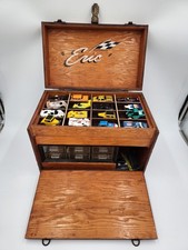 VINTAGE HO SLOT CAR WOODEN RACING BOX AURORA AFX TYCO CARS & PARTS & TOOLS