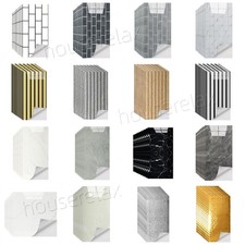 100 Pack Self-Adhesive Thick Wall Marble Tiles Sticker Stick On Kitchen Bathroom