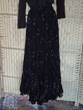 25 Yard Jaipur Style Bellydance Skirt-Black Mix