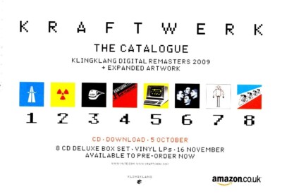 PTP140 MAGAZINE ADVERT 5X8'' KRAFTWERK THE CATALOGUE