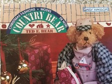 Daisy Kingdom country bear Ted E.Bear clothes fabric panel pants shirt hat