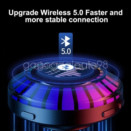 Altoparlante Bluetooth Wireless Conduzione Ossea Luce RGB 3D Subwoofer Suono Stereo - Foto 7 di 23