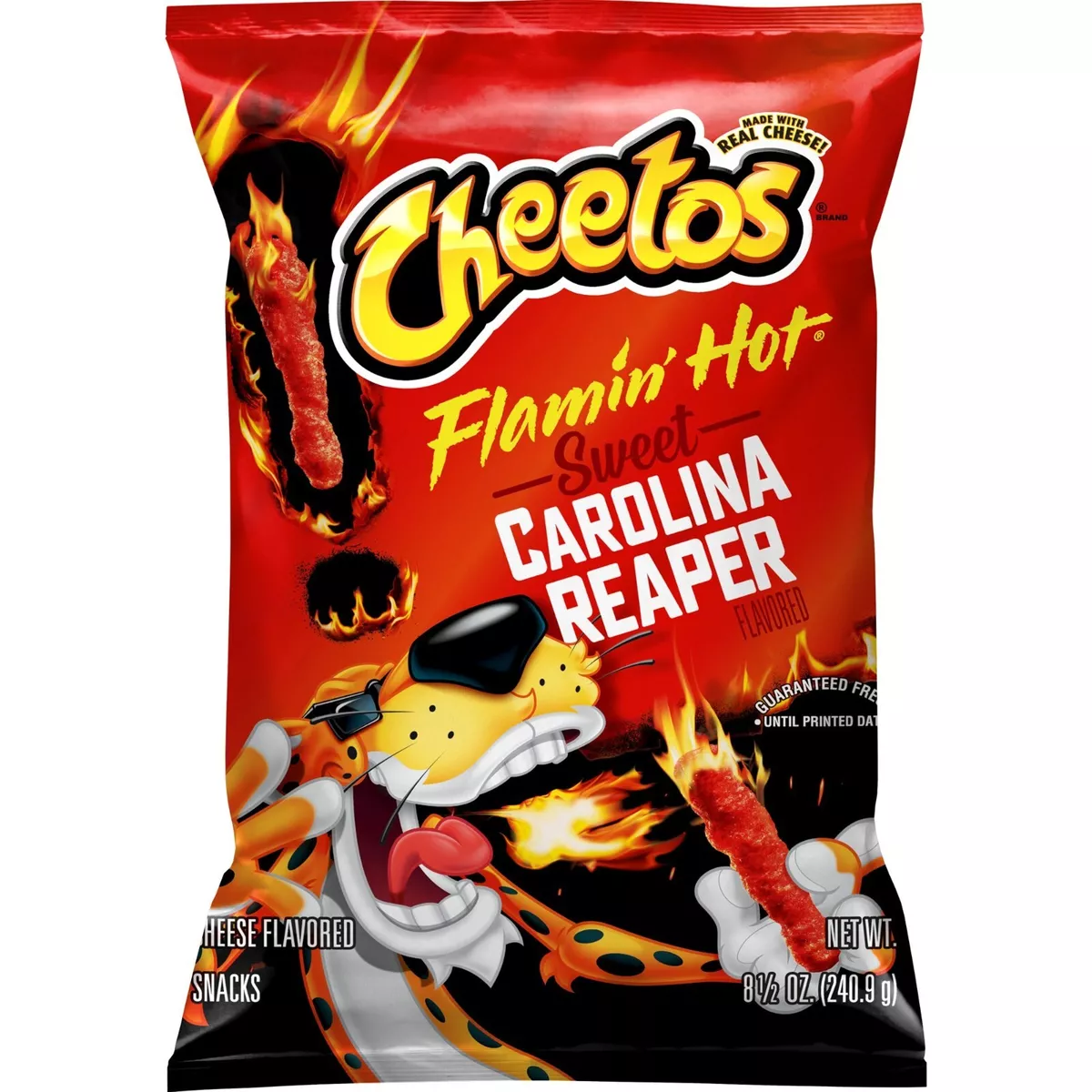  Cheetos Flamin' Hot Chips, Gluten Free Snacks, 8.5oz Bag