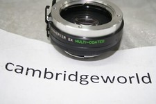 2X AUTOMATIC MULTI COATED TELECONVERTER TELEXTENDER LENS f/ MINOLTA SLR CAMERAS