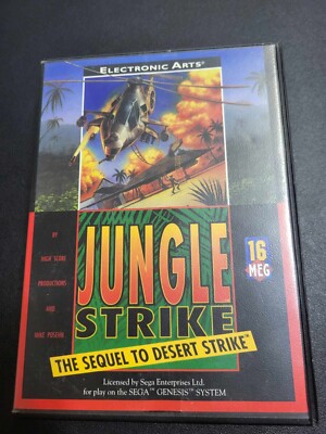 Sega Genesis, Jungle Strike The Sequel to Desert Strike  Free Shipping