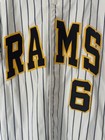 RAMS SPEEDLINE PINSTRIPE BASEBALL  JERSEY MEN'S SIZE 44 - NUMBER 6 — photo 2