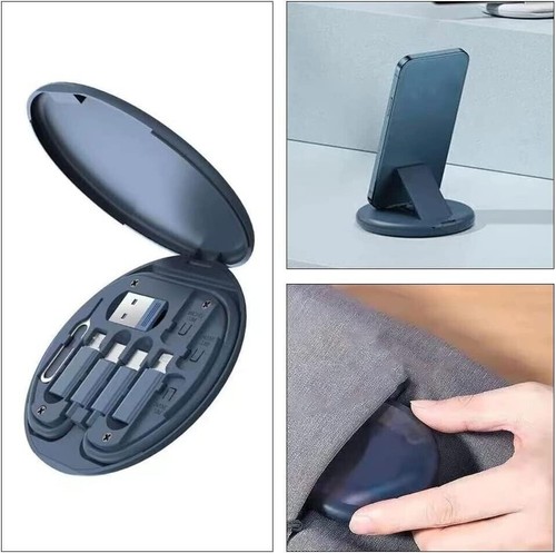 Multifunctional Data Cable Conversion Head Portable Storage Box Multi-Chargin... - Picture 12 of 16