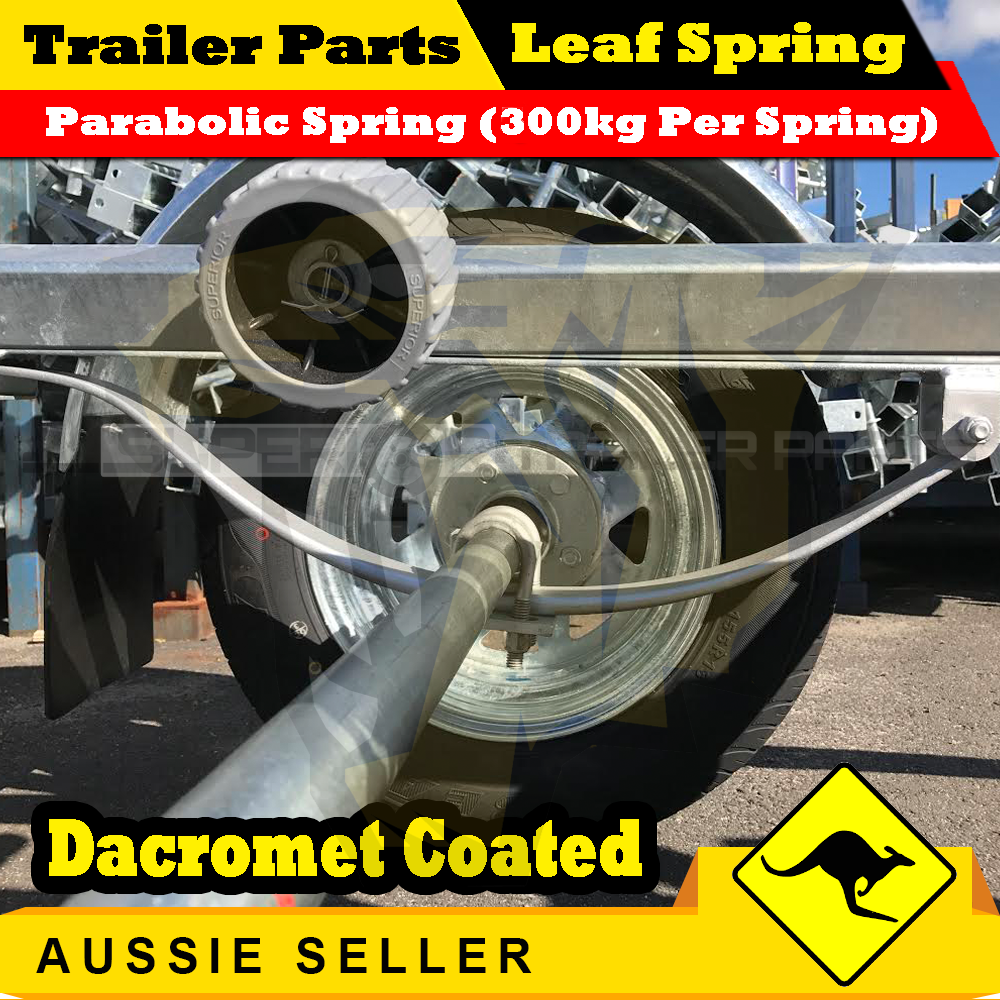 Superior Parabolic Trailer Spring (600kg rating) Dacromet Coated x 1
