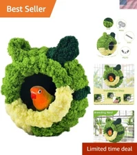 Space-Efficient Velvet Bird Bed - Stylish and Comfortable Shelter for Small Pets