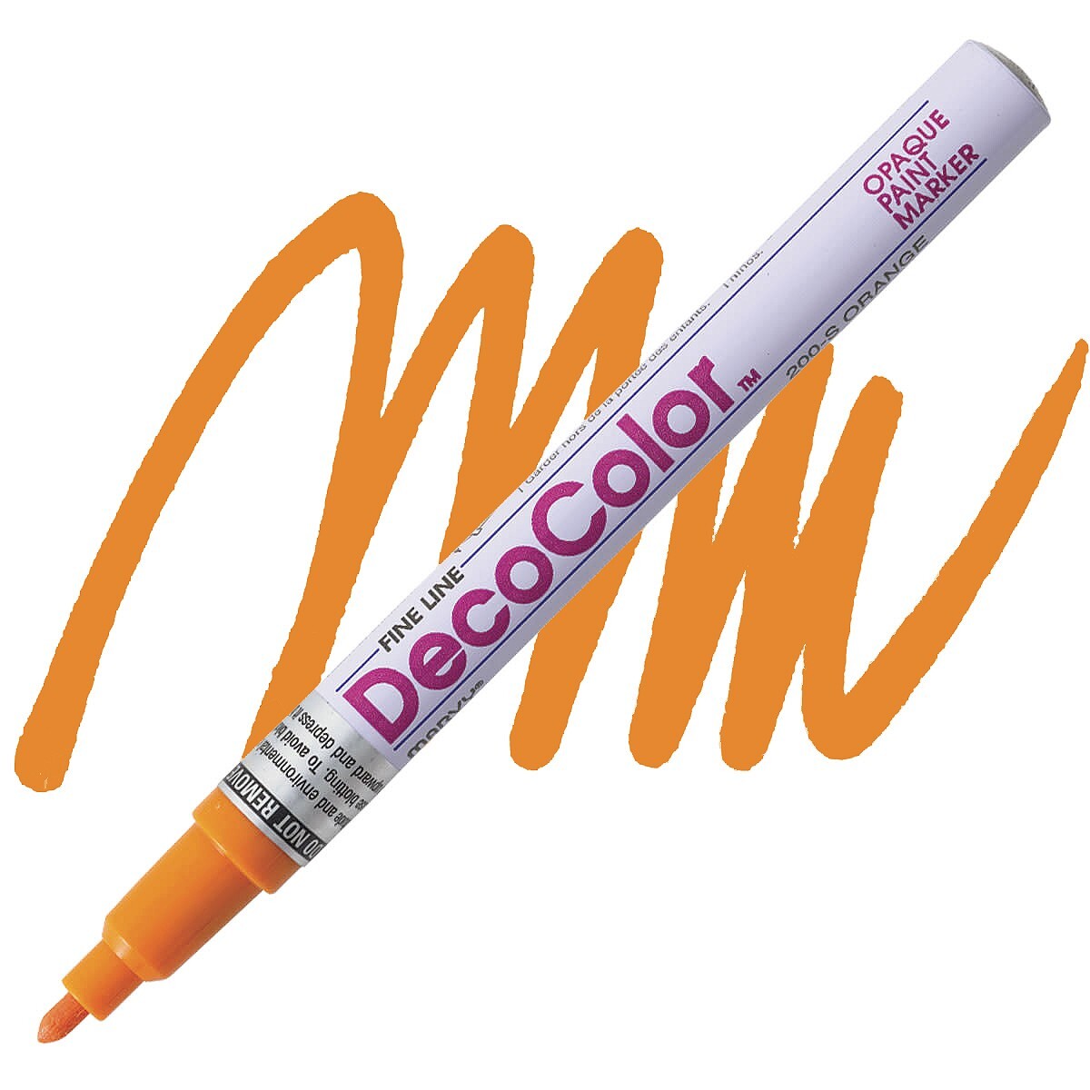 DecoColor, Paint Marker, Orange Ink, Fine Point, Opaque Mark