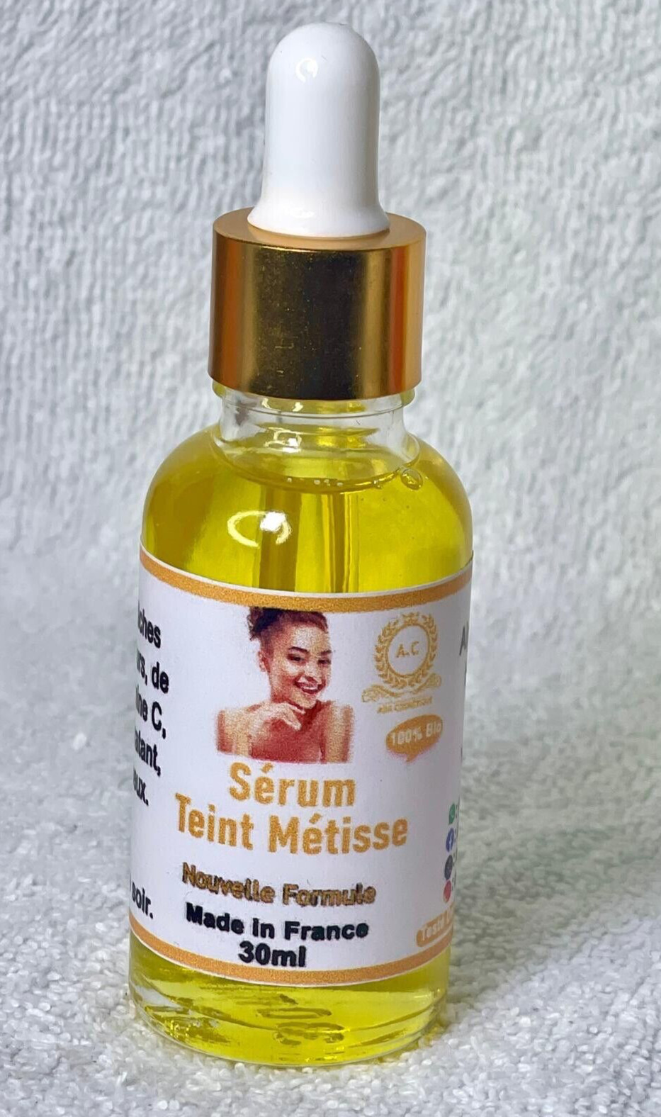 Sérum éclaircissant précieux Teint Métisse soin réparateur haute performance