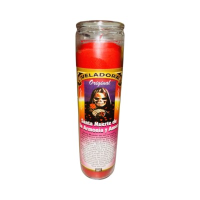 Santa Muerte del Amor y la Armonia Veladora - Holy Death Love and Harmony Candle