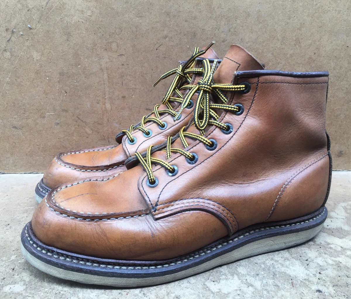Red Wing 1907 Copper Rough Moc Toe Brown Boots Size USA 9 D| UK 8 | EUR 42