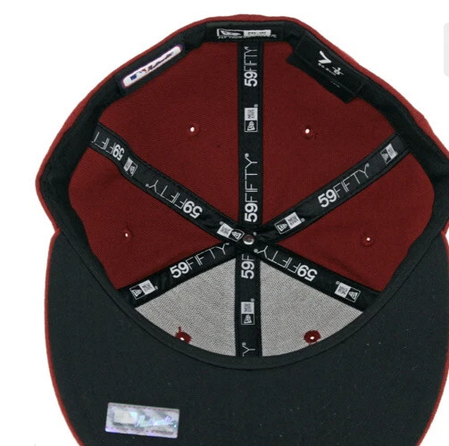 Arizona Diamondbacks New Era 59Fifty Hombres MLB Gorra de Béisbol Borgoña Coche Ajustado Foto 3 de 4